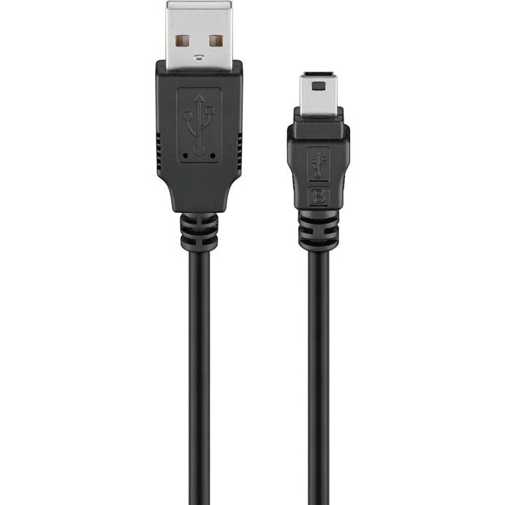 Cavo USB 2.0 A maschio/Mini B maschio 0,3m Nero - Goobay ICOC MUSB-AA-003G