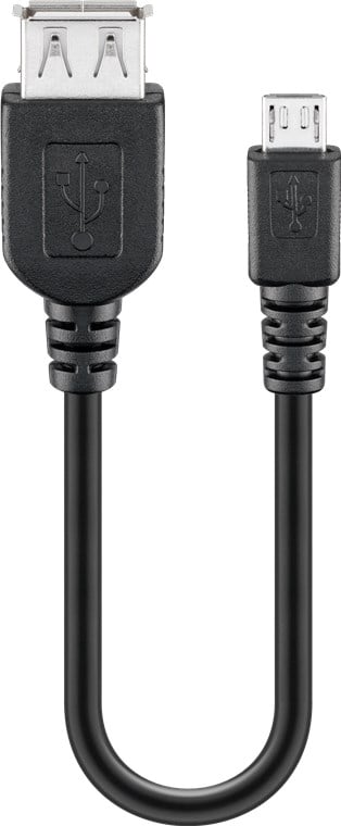 Cavo USB 2.0 A femmina/Micro B maschio 0.2m - Goobay ICOC MUSB-AAF-002