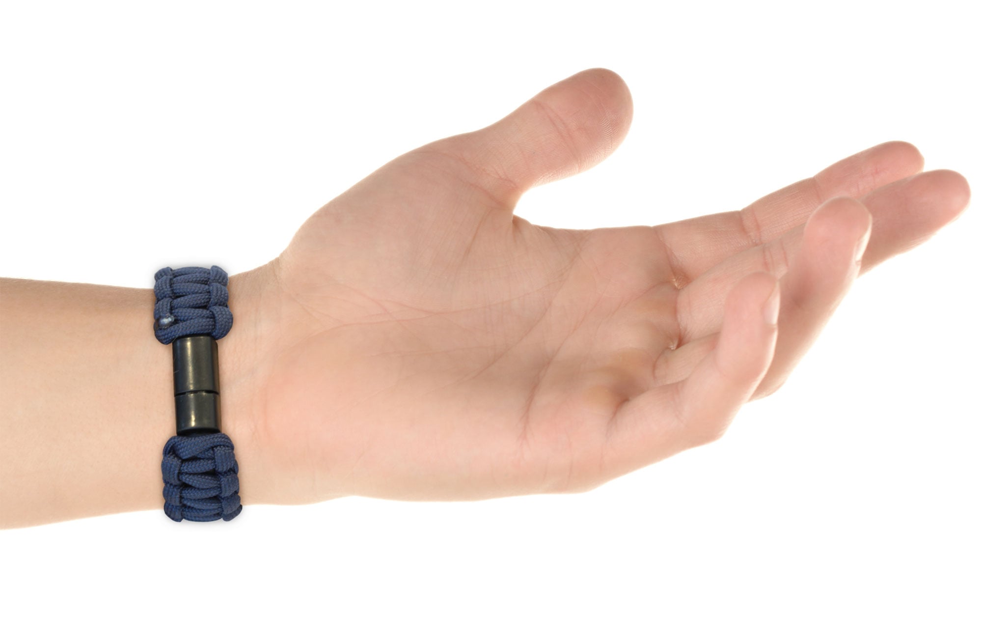 Paracord Bracelet with Blue Micro USB - Manhattan ICOC MUSB-BRACB