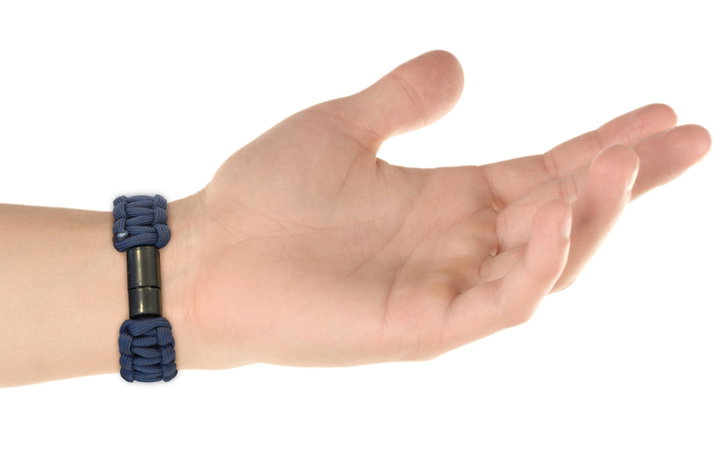 Bracciale Paracord con Micro USB Blu - Manhattan ICOC MUSB-BRACB