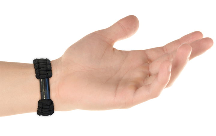 Bracciale Paracord con Micro USB Nero - Manhattan ICOC MUSB-BRACBK
