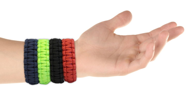 Bracciale Paracord con Micro USB Nero - Manhattan ICOC MUSB-BRACBK