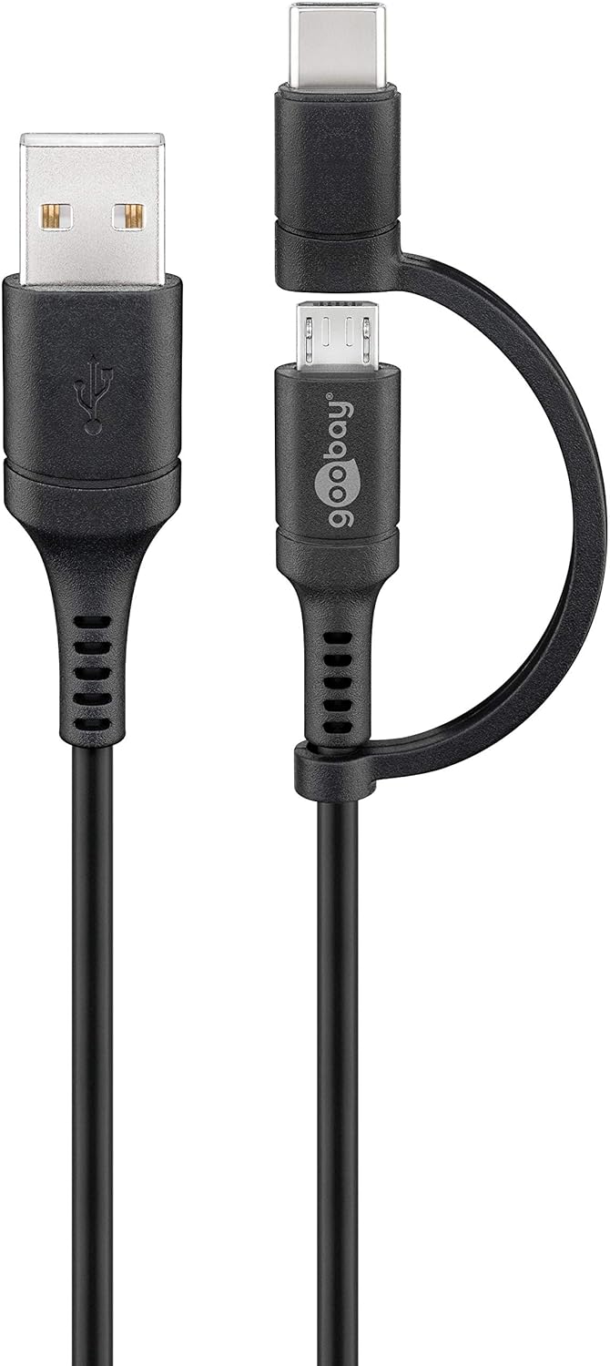 Cavo USB A / Micro B con Adattatore USB-C™ - Goobay ICOC MUSB-USBC