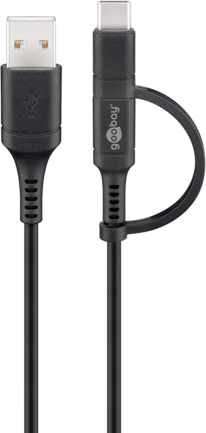 Cavo USB A / Micro B con Adattatore USB-C™ - Goobay ICOC MUSB-USBC