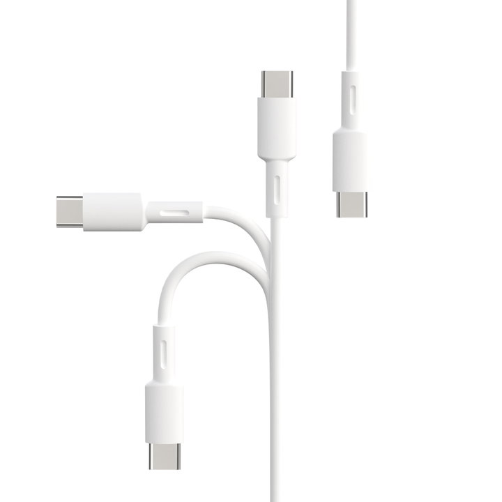 USB-C Cable Male/Male USB 2.0 2 m White - Techly ICOC MUSB 20 -C 60 W 2