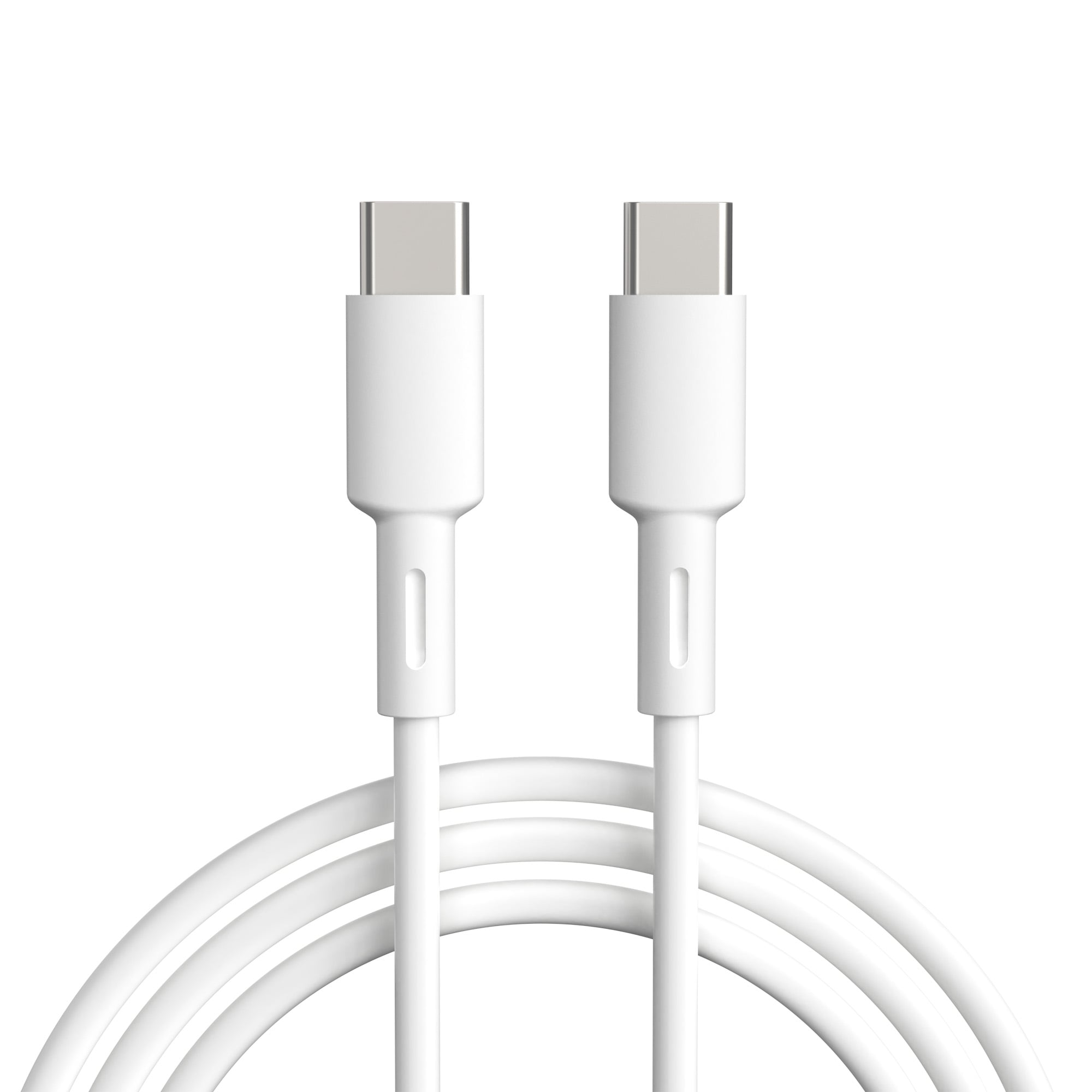 USB-C Cable Male/Male USB 2.0 2 m White - Techly ICOC MUSB 20 -C 60 W 2
