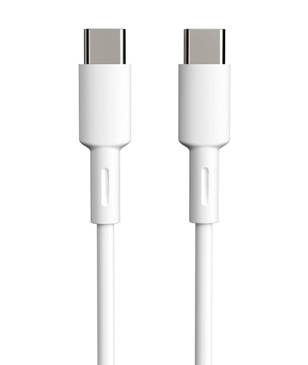 USB-C Cable Male/Male USB 2.0 2 m White - Techly ICOC MUSB 20 -C 60 W 2