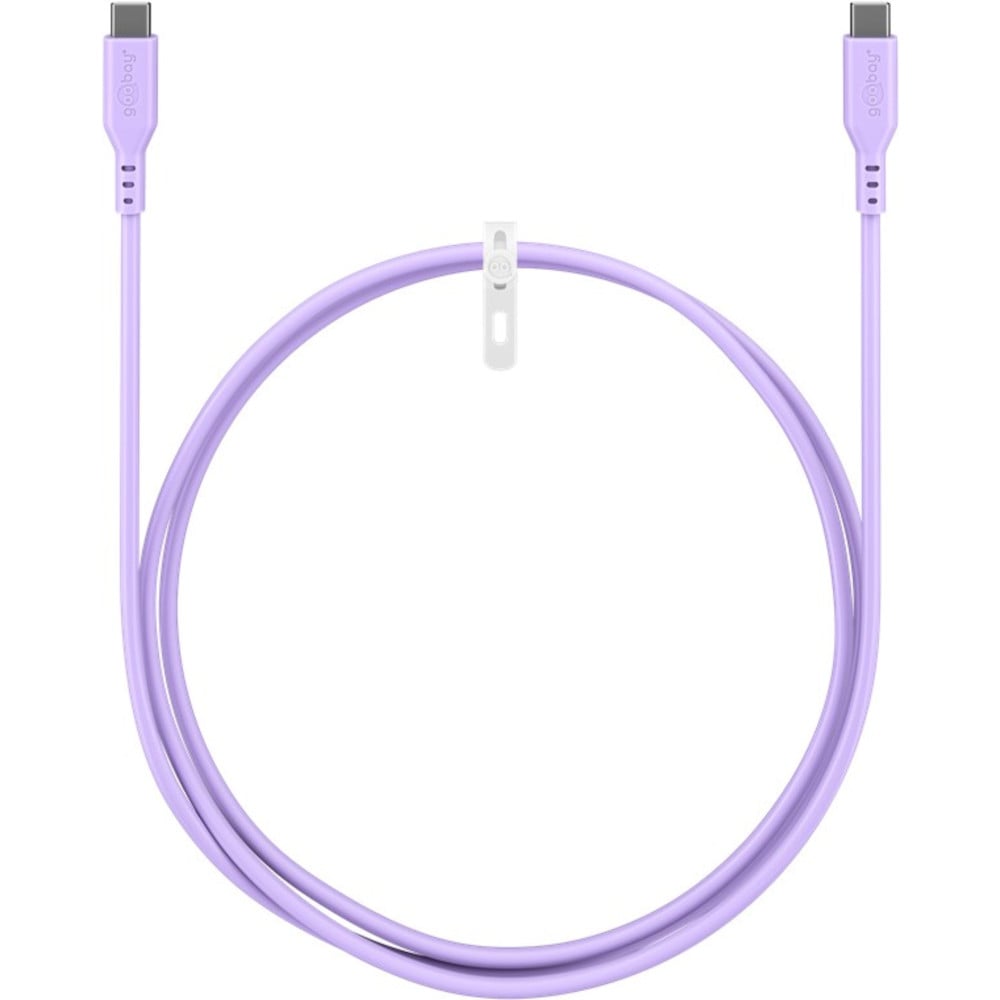 USB-C Male/Male USB 2.0 Silicone 1,5 m Violet - Goobay ICOC MUSB 20 -C 615 SV
