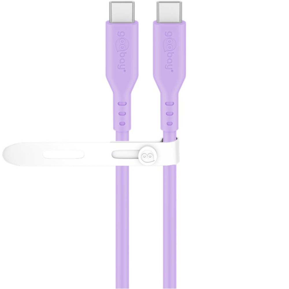USB-C Male/Male USB 2.0 Silicone 1,5 m Violet - Goobay ICOC MUSB 20 -C 615 SV