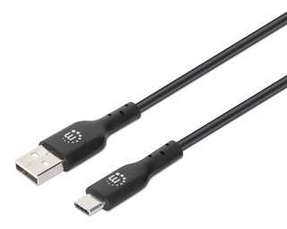 HiSpeed USB Cable A Male / USB-C Male 1 m Black - Manhattan ICOC MUSB 20 -CMAM 10