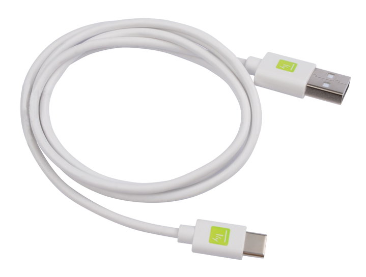 2.0 / USB-C Male 1 m White - Techly ICOC MUSB 20 -CMAM 10 TW