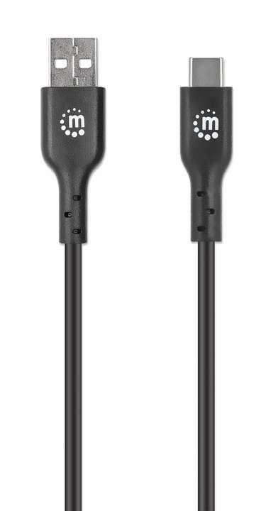 Cavo USB 2.0 A maschio / USB-C maschio 2m nero - Manhattan ICOC MUSB20-CMAM20