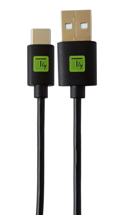 2.0 / USB-C Male 2 m Black - Techly ICOC MUSB 20 -CMAM 20 T