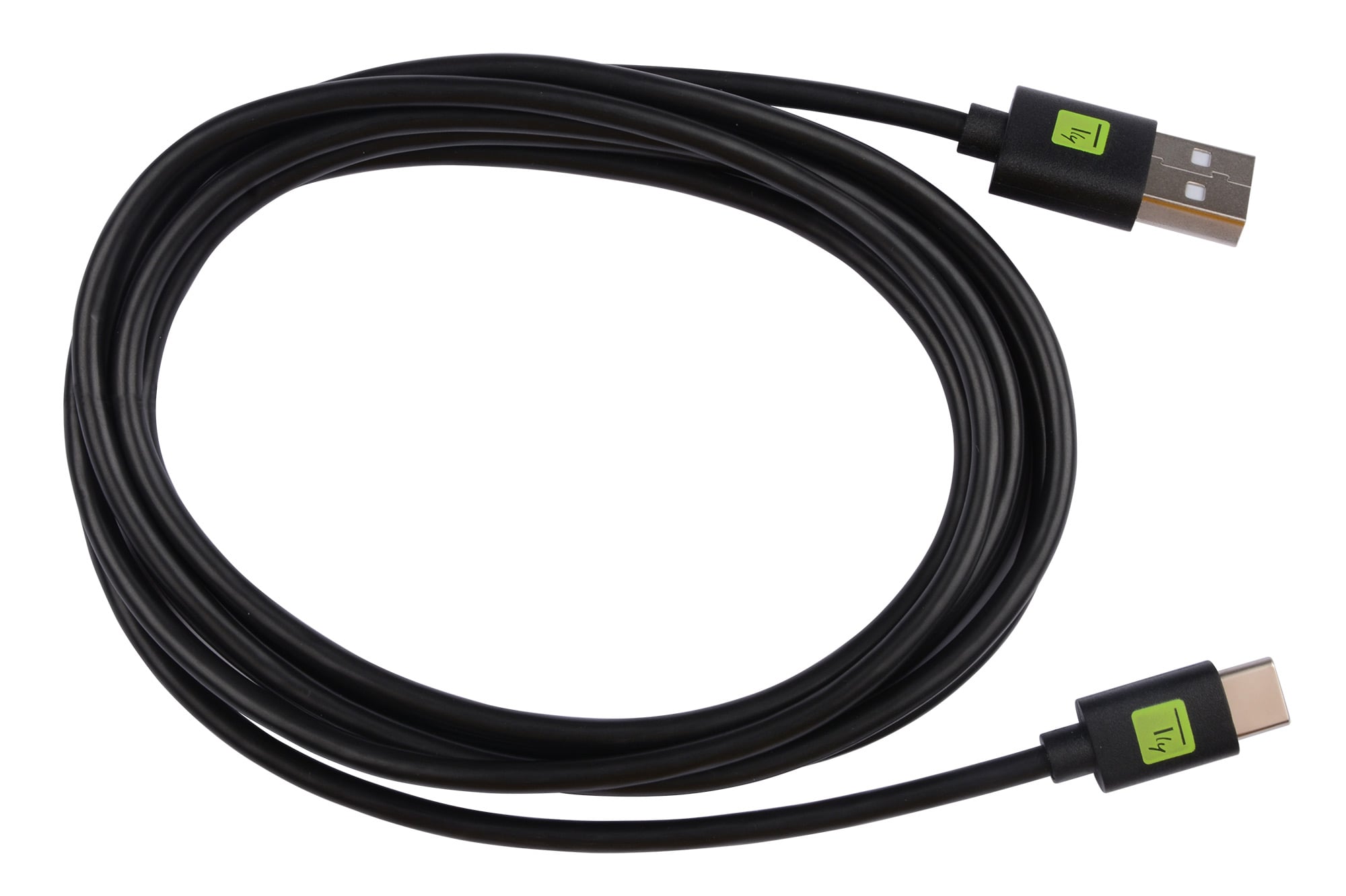 2.0 / USB-C Male 2 m Black - Techly ICOC MUSB 20 -CMAM 20 T