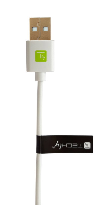 2.0 / USB-C Male 2 m White - Techly ICOC MUSB 20 -CMAM 20 TW