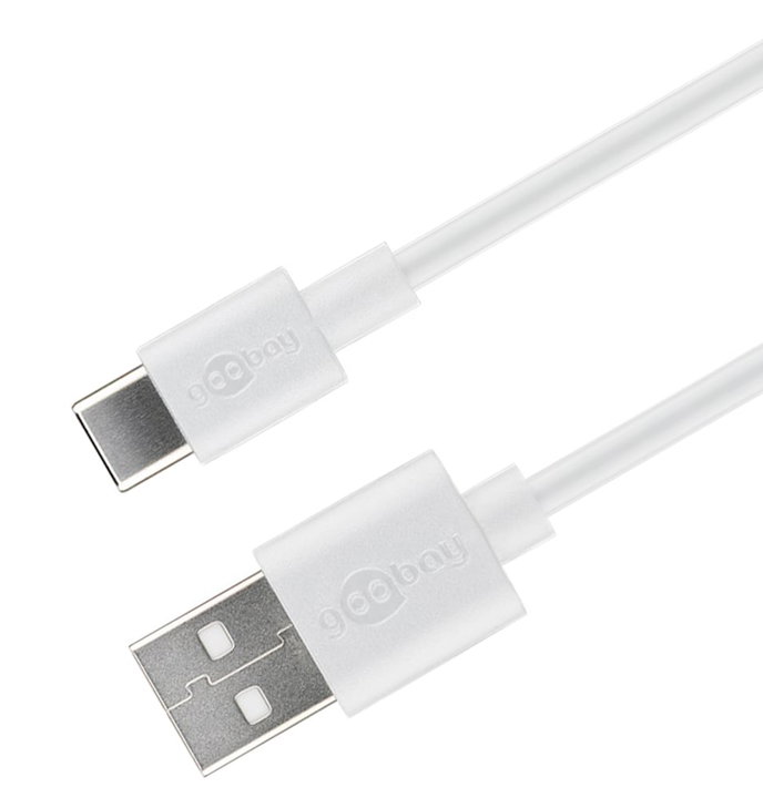 2.0 USB Cable Male / USB-C Male 3 m White - Goobay ICOC MUSB 20 -CMAM 30 W