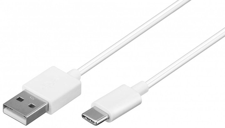 2.0 USB Cable Male / USB-C Male 3 m White - Goobay ICOC MUSB 20 -CMAM 30 W