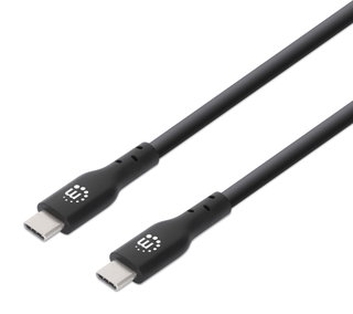 USB-C Cable Male/Male USB 2.0 1 m Black - Manhattan ICOC MUSB 20 -CMCM 10