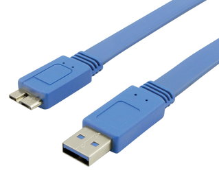 3.2 Superspeed USB Cable Male/Micro B Male 0,5 m Flat - Techly ICOC MUSB 3 -FL- 005