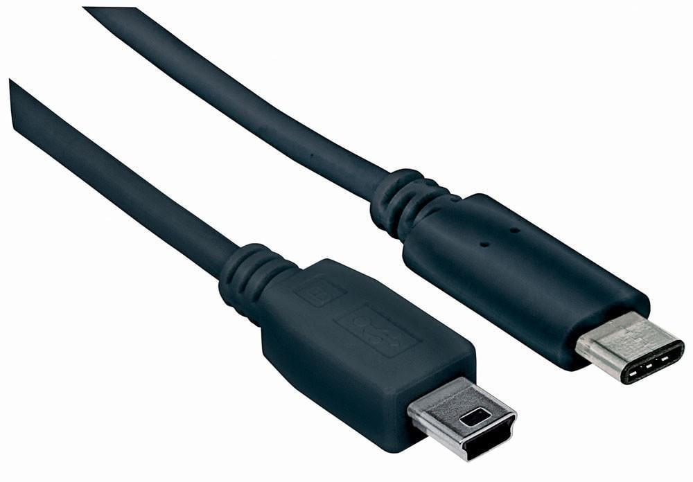 Cavo HiSpeed USB Mini-B Maschio / USB-C Maschio 1m Nero - Manhattan ICOC MUSB31-CM5P10