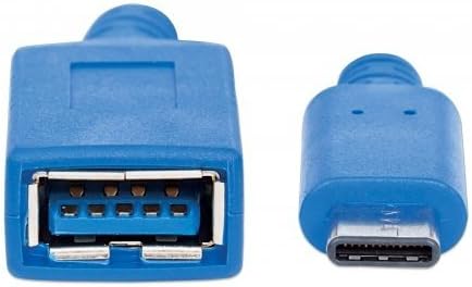 Cavo Superspeed USB A Femmina USB-C™ Maschio 15cm Blu - Manhattan ICOC MUSB31-CMAF02