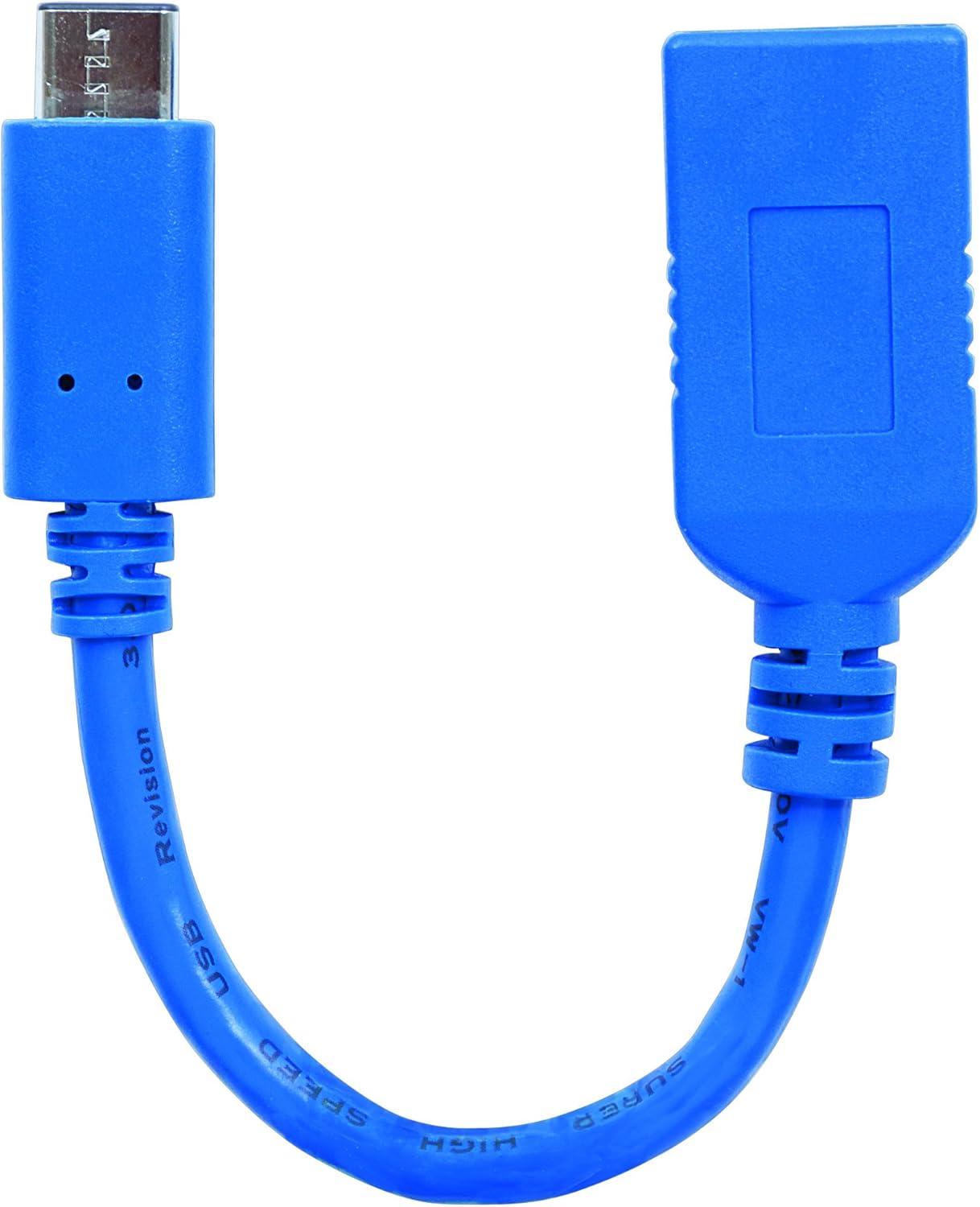 Cavo Superspeed USB A Femmina USB-C™ Maschio 15cm Blu - Manhattan ICOC MUSB31-CMAF02