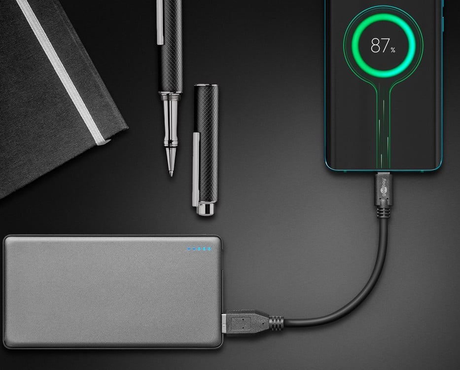 Cavo USB3.2 Gen1 USB-A Maschio USB-C™ Maschio 0,15m Nero - Goobay ICOC MUSB31-CMAM015