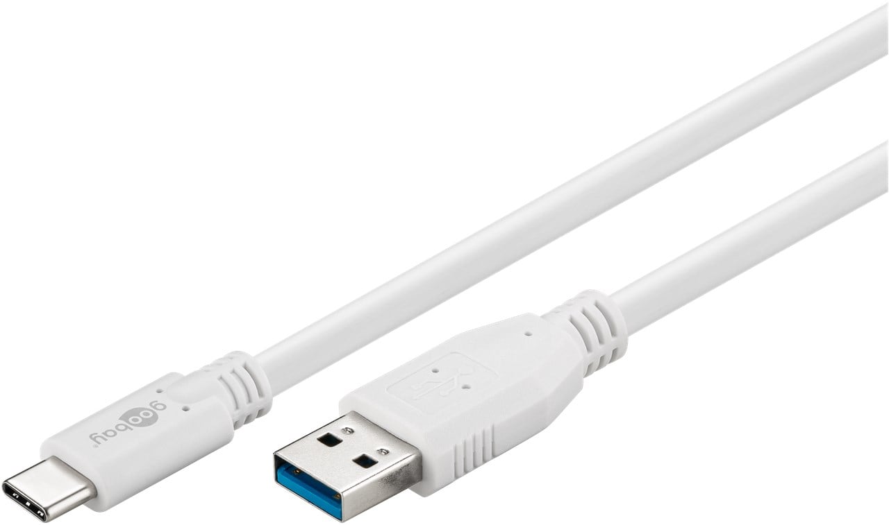 Cavo USB3.2 A Maschio USB-C™ Maschio 0,5m Bianco - Goobay ICOC MUSB31-CMAM05W