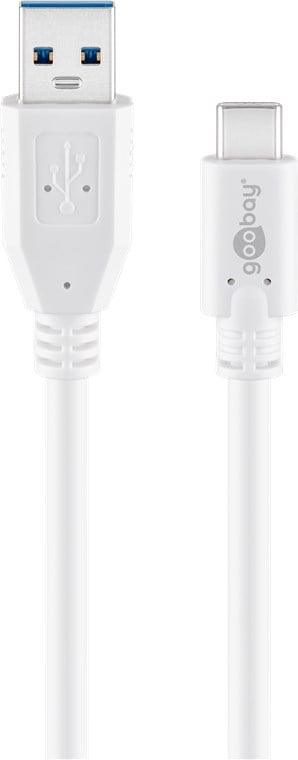 Cavo USB3.2 A Maschio USB-C™ Maschio 1m Bianco - Goobay ICOC MUSB31-CMAM10W