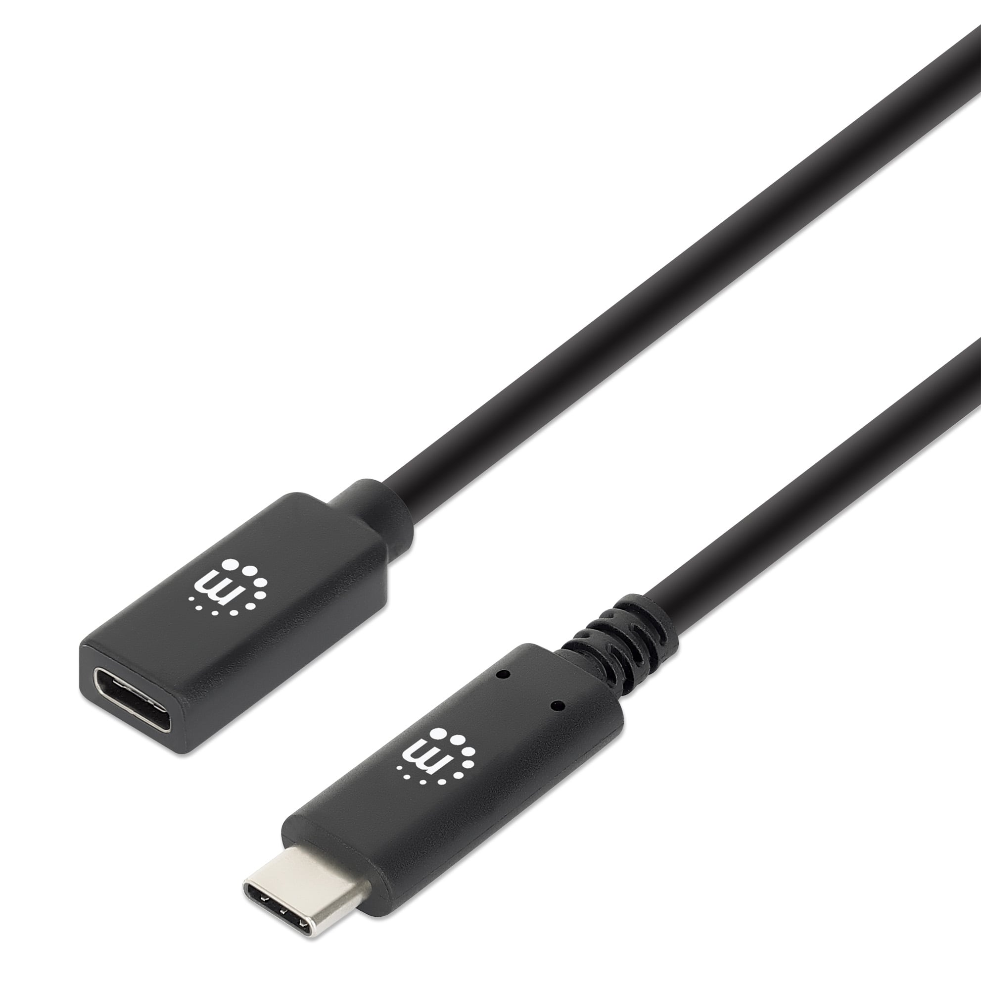 Cavo prolunga USB 3.2 Gen 2 SuperSpeed+ USB-C™ Maschio/Femmina 0,5m Nero - Manhattan ICOC MUSB31-CMCF05