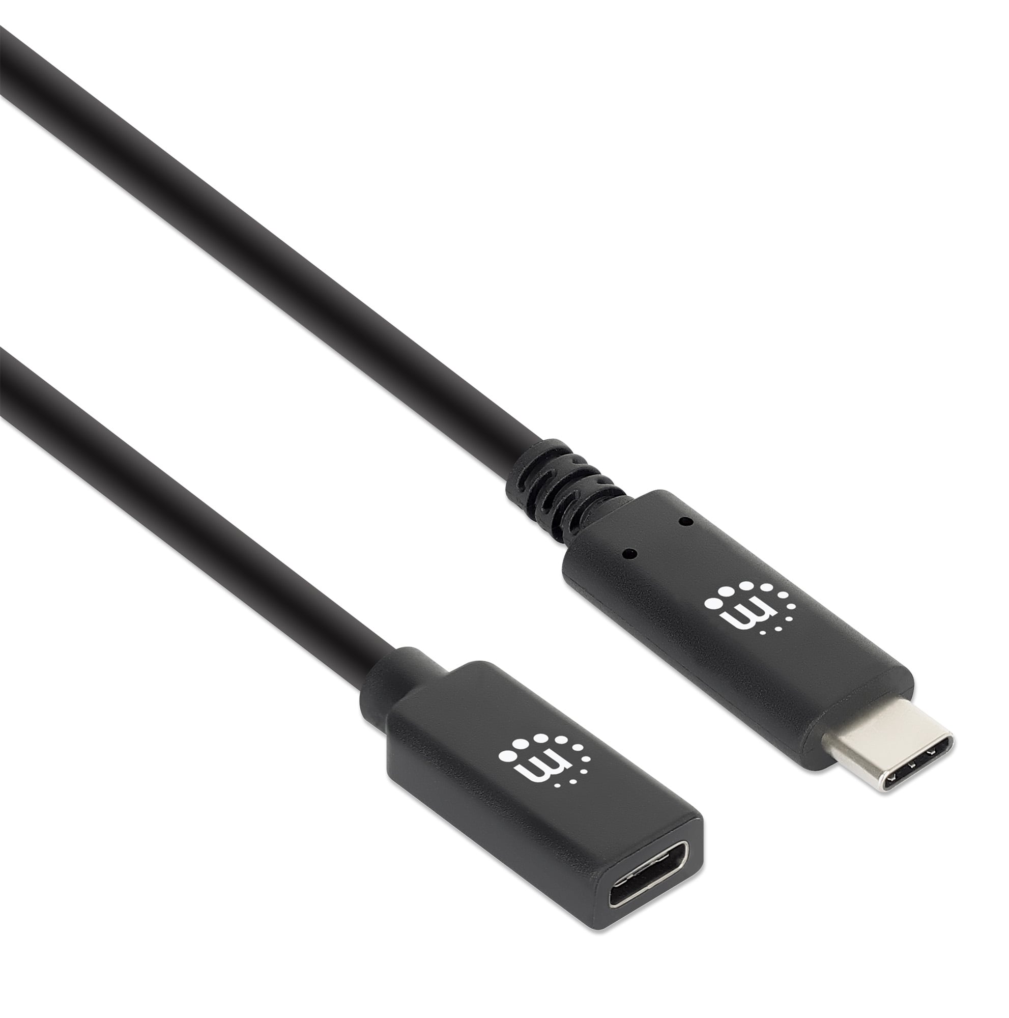 Cavo prolunga USB 3.2 Gen 2 SuperSpeed+ USB-C™ Maschio/Femmina 0,5m Nero - Manhattan ICOC MUSB31-CMCF05