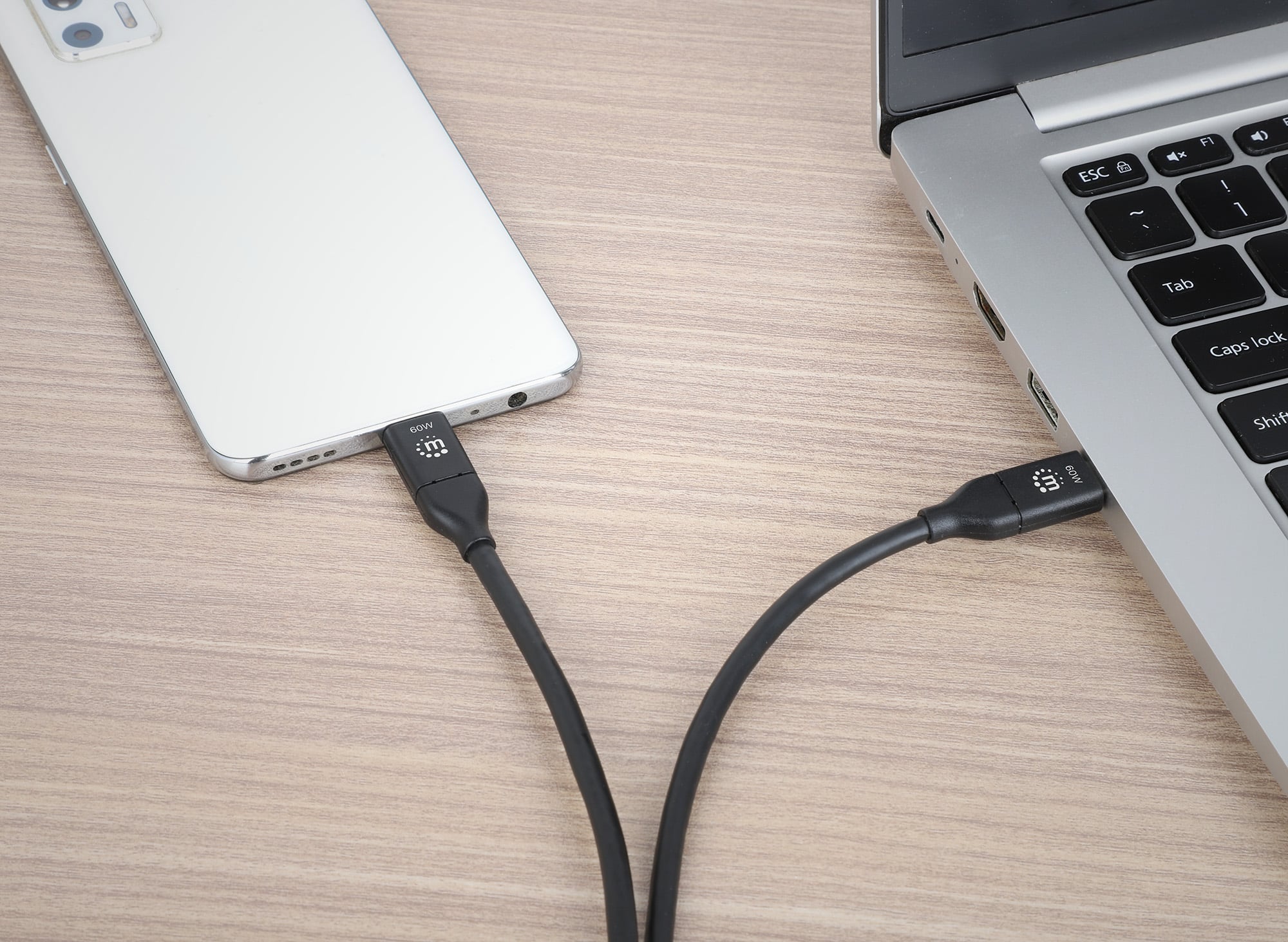 Cavo USB-C™ Maschio/Maschio USB 3.2 Gen2 SuperSpeed 1m Nero - Manhattan ICOC MUSB31-CMCM10
