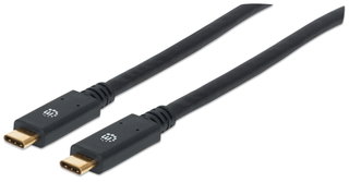 Cavo USB 3.2 Gen1 SuperSpeed USB-C maschio/maschio 2m nero - Manhattan ICOC MUSB31-CMCM20