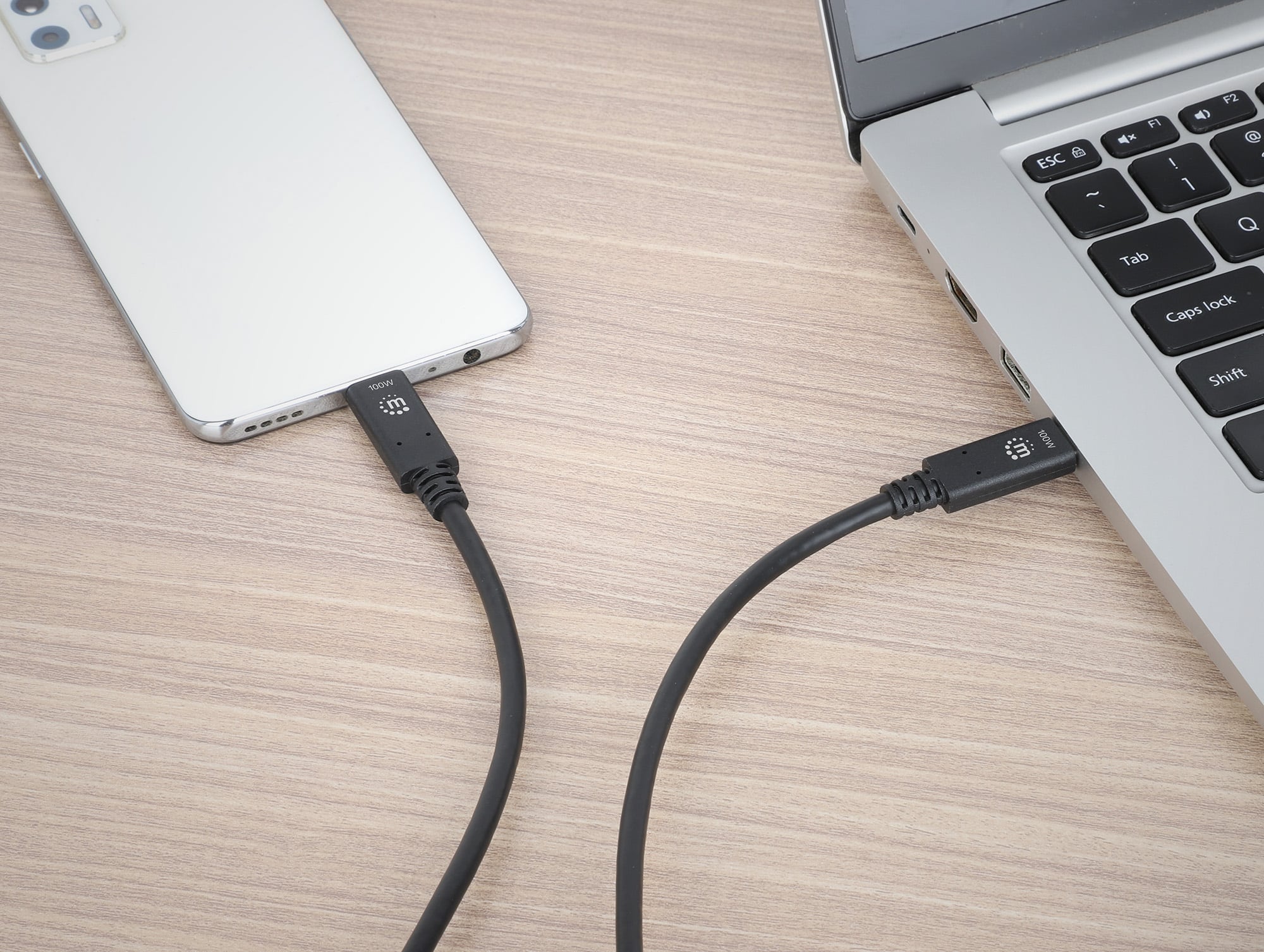 Cavo USB 3.2 SuperSpeed USB-C™ Maschio/USB-C™ Maschio 1m Nero - Manhattan ICOC MUSB312-CMCM10
