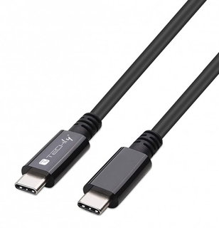 4 USB Cable Gen 3 Type-C Thunderbolt M/M 40 Gbps 100 W 0,8 m Black - Techly ICOC MUSB 40 -CMCM 08