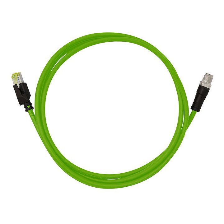 Cavo di Rete Industriale M12 RJ45 Cat6A SFTP PUR 2m - Logilink ICOC PUR6A-M12X-020
