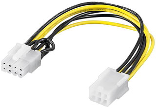 Internal PCI-E 6 -pin adapter to 8 -pin - Goobay ICOC PXVGA-S 8