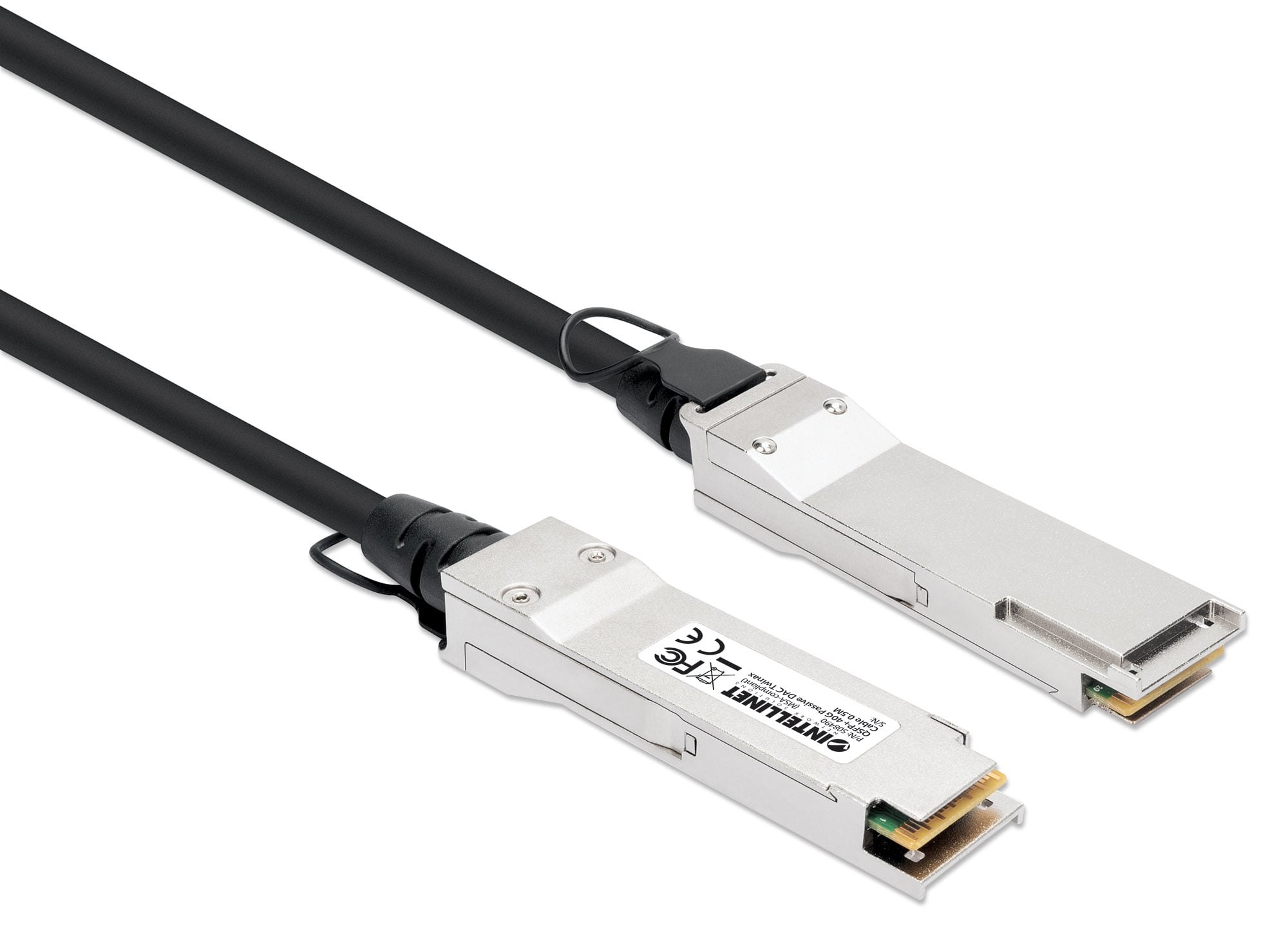 Cavo in Rame Twinax DAC Passivo QSFP+ 40G 3m - Intellinet ICOC QSFP-030