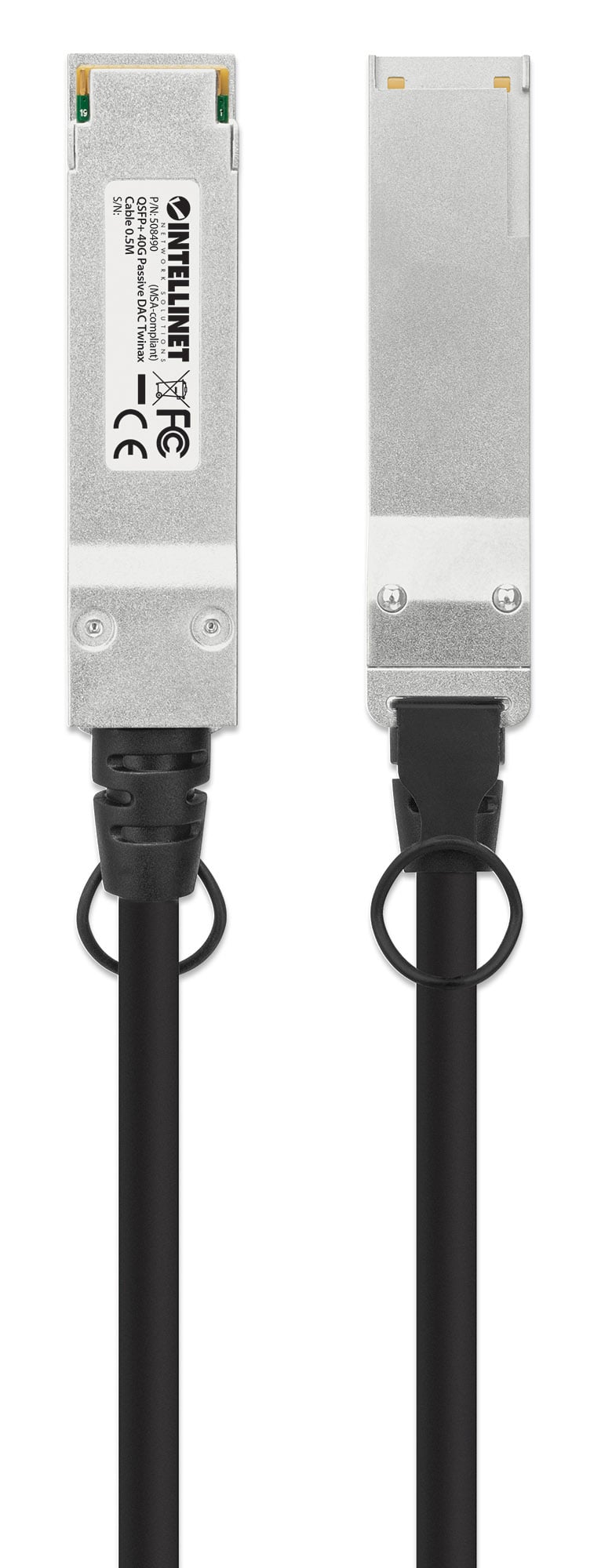 Cavo in Rame Twinax DAC Passivo QSFP+ 40G 3m - Intellinet ICOC QSFP-030