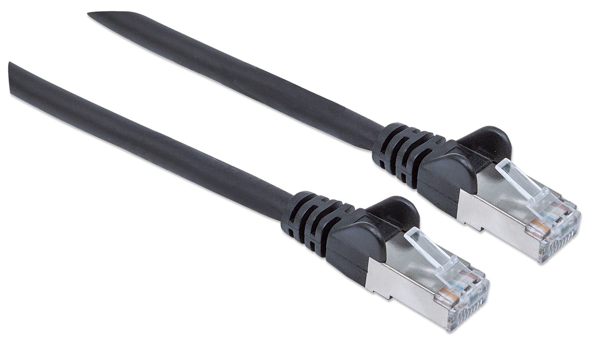 Cavo Patch Cat7 Plug RJ45 6A S/FTP LSZH 0,5m Nero - Intellinet ICOC R7-7SS-005-BK