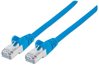 Patch Cable Cat 7 Plug RJ 45 6 A S/FTP LSZH 0,5 m Blue - Intellinet ICOC R 7 - 7 SS- 005 -BL