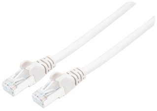 Cavo Patch Cat7 Plug RJ45 6A S/FTP LSZH 0,5m Bianco - Intellinet ICOC R7-7SS-005-WH