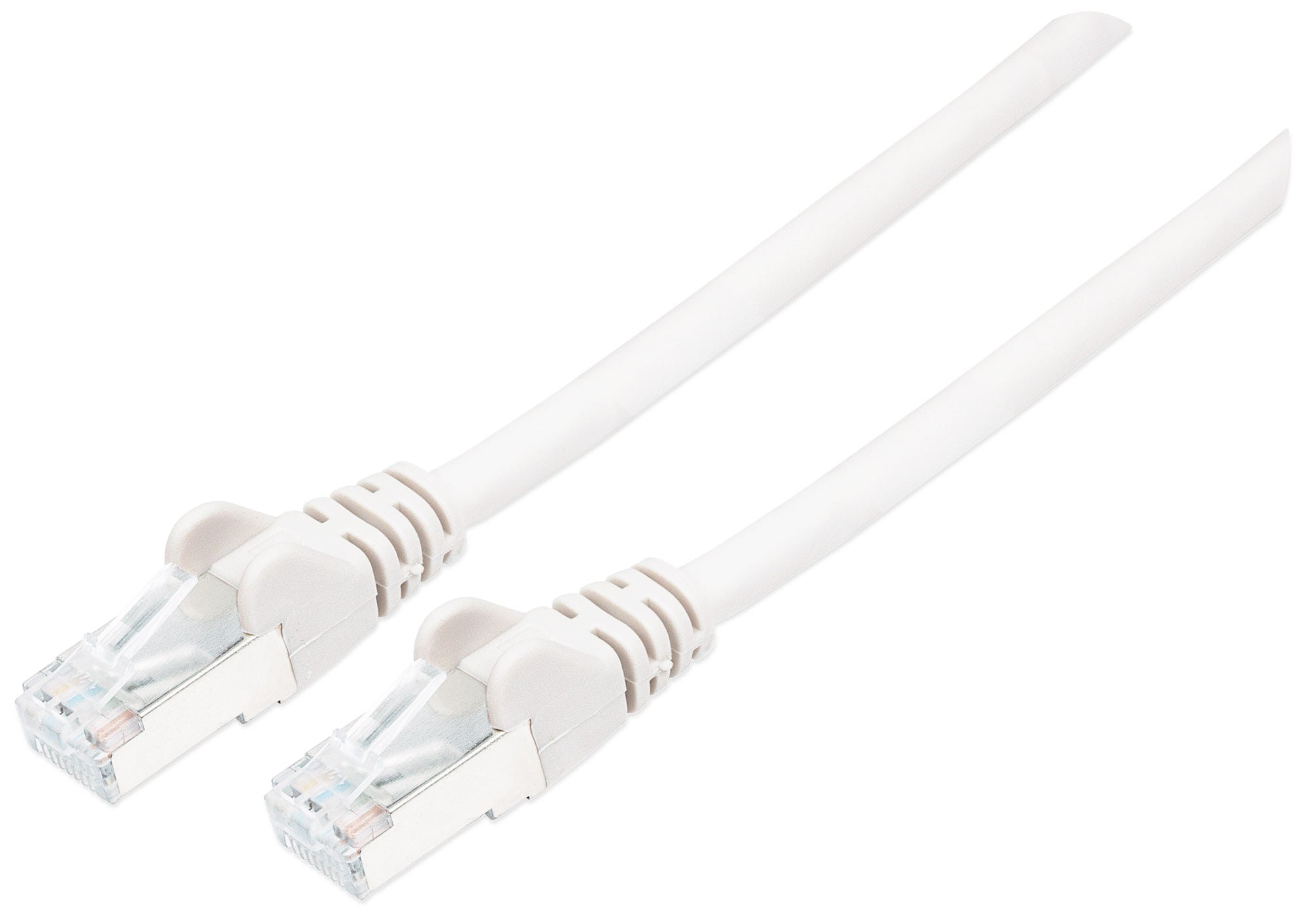Cavo Patch Cat7 Plug RJ45 6A S/FTP LSZH 1m Bianco - Intellinet ICOC R7-7SS-010-WH