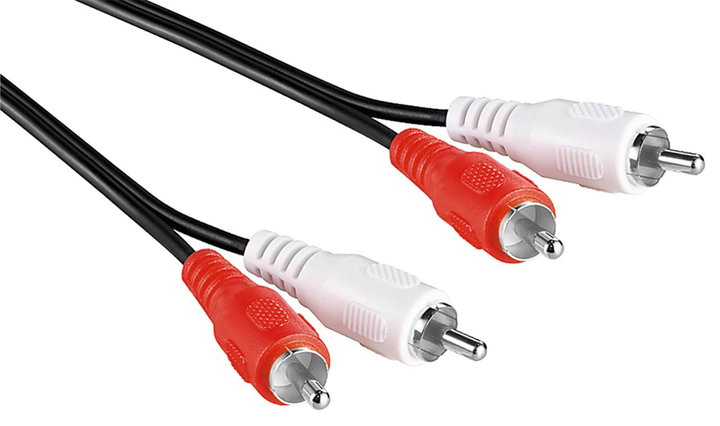Cavo Prolunga Stereo RCA Chinch 2x RCA M/M 5m - GOOBAY ICOC RCA-050