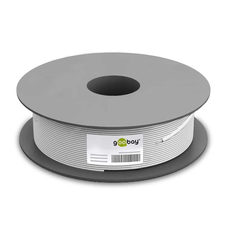 Cavo Coassiale SAT 100 dB Doppia Schermatura CCS 100m - Goobay ICOC SAT-R528