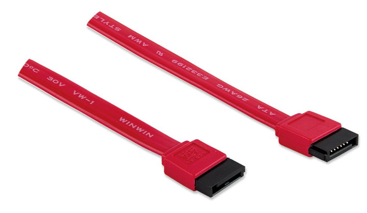 Shielded SATA 50 cm data cable - Manhattan ICOC SATA- 050