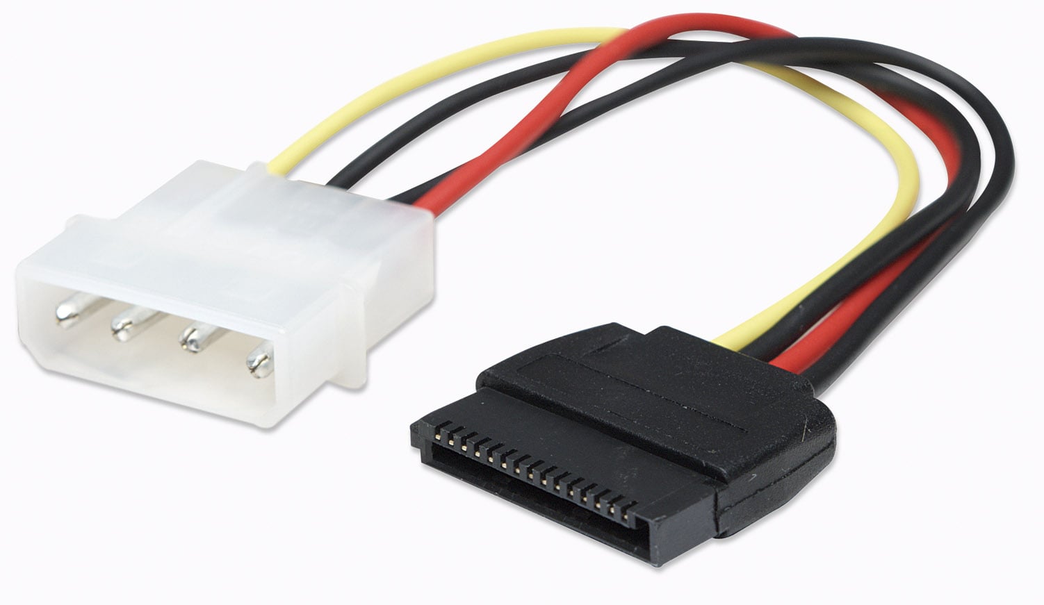 SATA power cable Molex 4 -pin M SATA 15 -pin F 15 cm - Manhattan ICOC SATA- 415
