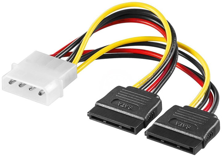 Cavo alimentazione a Y SATA per 2 HDD 15 cm - Manhattan ICOC SATA-516