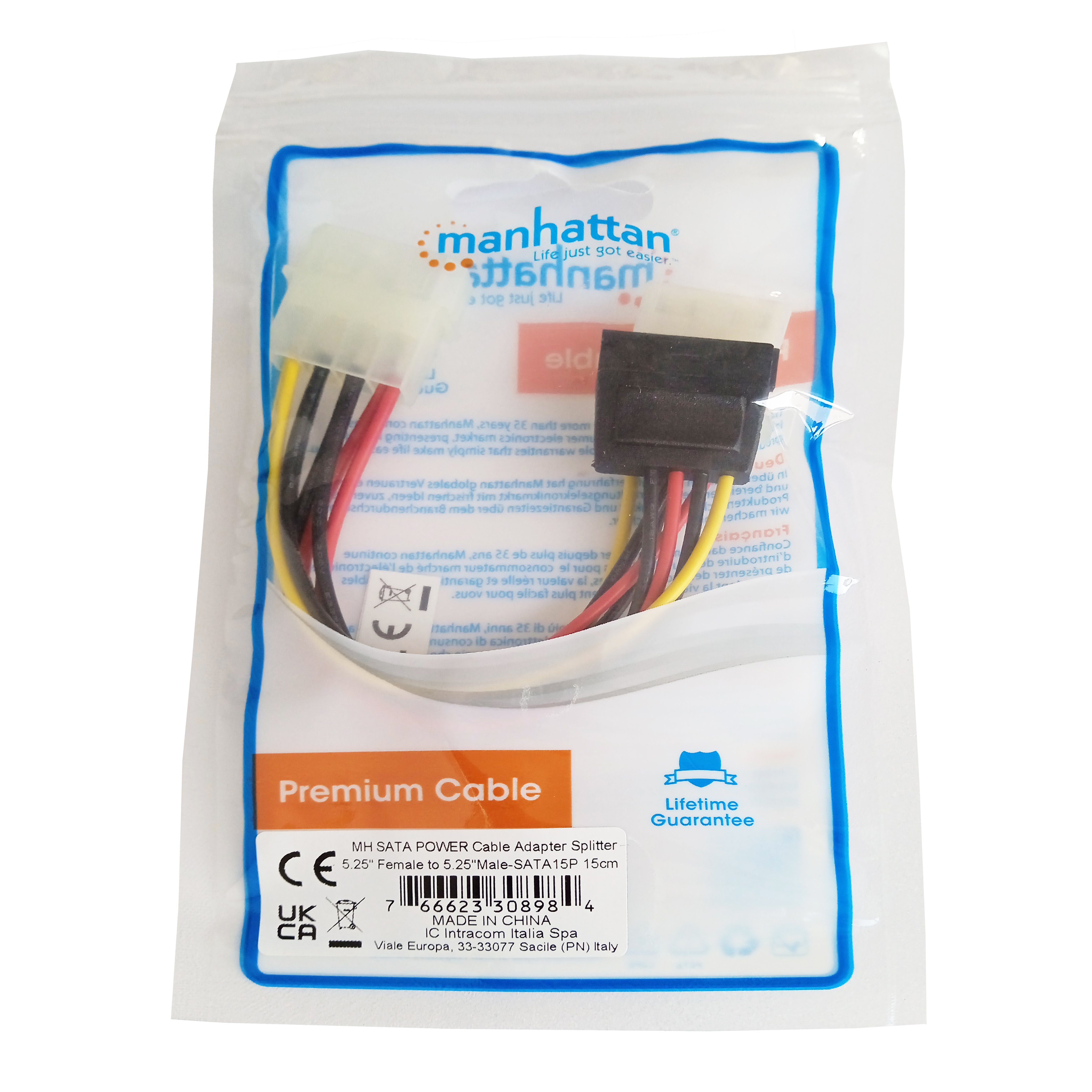 Cavo sdoppiatore di alimentazione SATA - Manhattan ICOC SATA-984
