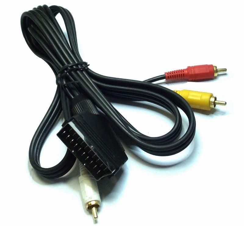 Cavo Audio video Scart RCA 2m IN/Out - Goobay ICOC SCART-3RGB